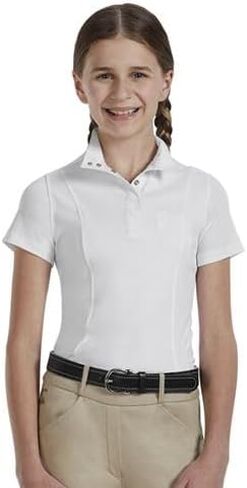 Dover Saddlery Riding Sport Kids' Equestrian Essential Short Sleeve Show Shirt in Saudi Arabia