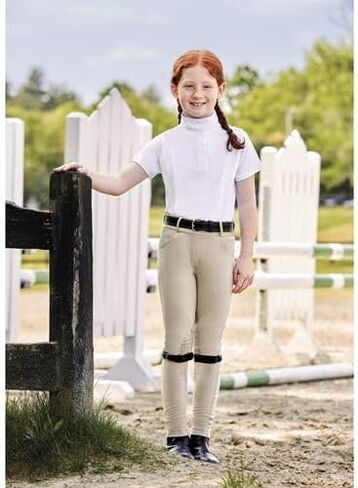 Dover Saddlery Riding Sport Kids' Equestrian Essential Short Sleeve Show Shirt in Saudi Arabia