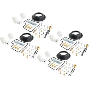 4 Sets Motorcycle Carburetor Repair Kit Diaphragm Float Compatible V45 700 VF750S VF750F Universal in Kuwait