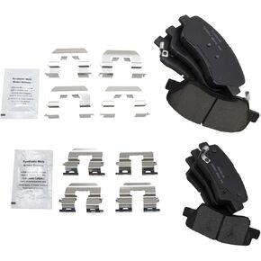 TRQ Brake Pads Ceramic Compatible with 2012-2017 Hyundai Accent Kia Rio in Kuwait