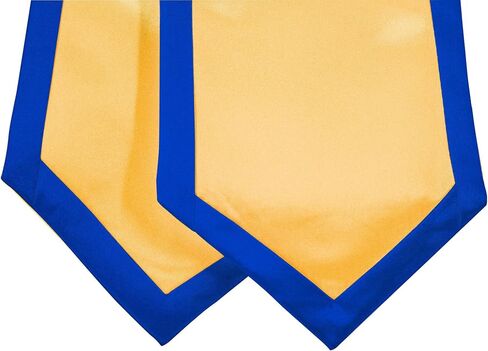 GradClassical Plain Graduation Stole Classic End With Trim Unisex Adult 72" in Saudi Arabia