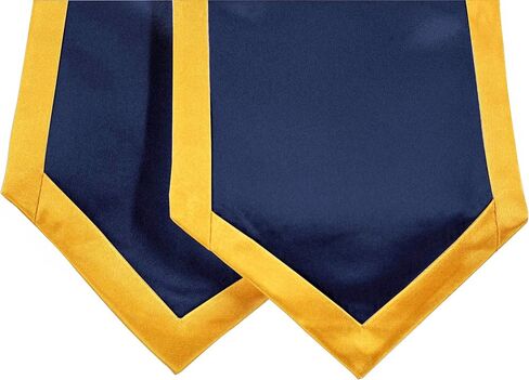 GradClassical Plain Graduation Stole Classic End With Trim Unisex Adult 72" in Saudi Arabia