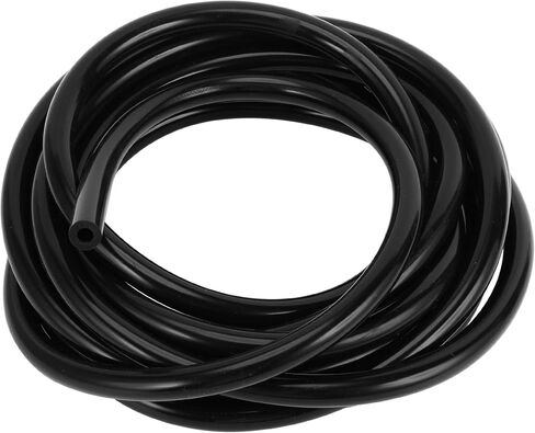1 Pcs Universal Silicone Vacuum Tubing Hose High Temperature 20FT 3/8" 10mm ID 3mm Thickness Automotive Vacuum Line 130PSI Max Pressure Black Silicone in Saudi Arabia