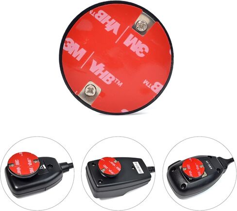 Universal Mobile Ham CB Radio Microphone Hanger with Adhesive Back，Round Knob Mic Hang Up Clip for Motorola Kenwood Midland Walkie Talkie Speaker Mic (Wood Color, 2 Pcs) in Kuwait