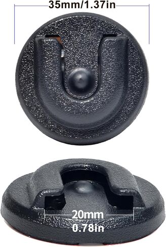 Universal Mobile Ham CB Radio Microphone Hanger with Adhesive Back，Round Knob Mic Hang Up Clip for Motorola Kenwood Midland Walkie Talkie Speaker Mic (Wood Color, 2 Pcs) in Kuwait