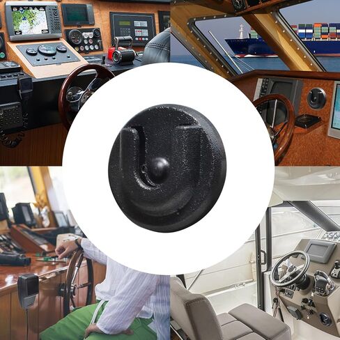 Universal Mobile Ham CB Radio Microphone Hanger with Adhesive Back，Round Knob Mic Hang Up Clip for Motorola Kenwood Midland Walkie Talkie Speaker Mic (Wood Color, 2 Pcs) in Kuwait