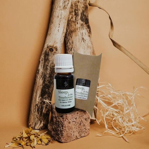 موسم جين سين في Treehouse 10 مل (1/3 أوقية). Kid Safe Smarent Oil Blend من أجل نوم أفضل. رائحة العشبية الطازجة والترابية. صنع في الولايات المتحدة. in Kuwait