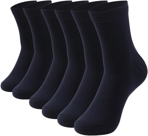 HHX YONLEE Crew Socks for Men & Women – Size 6-9 10-13, Soft Cotton Blend, Seamless Toe, Breathable Unisex Mid-Calf Socks in Kuwait