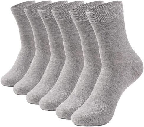 HHX Yonlee Crew Socks للرجال والنساء-حجم 6-9 10-13 ، مزيج من القطن الناعم ، أخمص القدمين السلس ، الجوارب المتوسطة للجنسين. in Kuwait