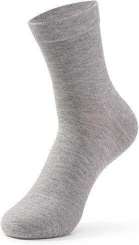 HHX Yonlee Crew Socks للرجال والنساء-حجم 6-9 10-13 ، مزيج من القطن الناعم ، أخمص القدمين السلس ، الجوارب المتوسطة للجنسين. in Kuwait