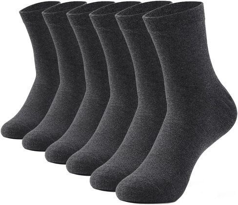HHX YONLEE Crew Socks for Men & Women – Size 6-9 10-13, Soft Cotton Blend, Seamless Toe, Breathable Unisex Mid-Calf Socks in Kuwait