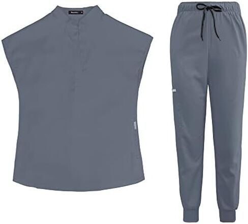 niaahinn Scrubs Set for Women & Men Nurse Professionals Uniforms Set Unsex V Neck Top & Pocket With Pants (7 Colors) in Saudi Arabia