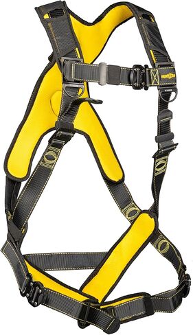 Guardian 21045 Cyclone Harness with QC Chest/QC Leg/No Waist Belt/Non Construction, Black/Yellow in Saudi Arabia