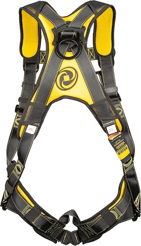 Guardian 21045 Cyclone Harness with QC Chest/QC Leg/No Waist Belt/Non Construction, Black/Yellow in Saudi Arabia