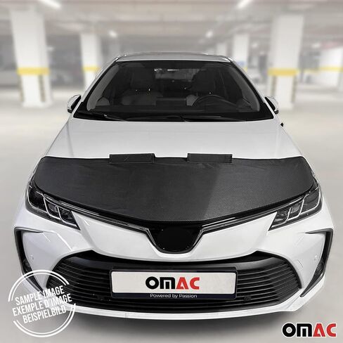 Omac Car Bonnet Mask Bra Bra for BMW 1 Series F20 F21 2012-2019 Half Black in Kuwait