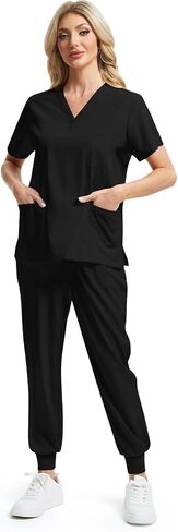 مجموعات فرك Geyoga 2 Pack for Women v الرقبة والركض السراويل الفرك in Saudi Arabia