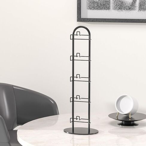 المنظم المعدني للنقامة الشمسية ، حامل نظارات ، حامل نظارات ، تخزين النظارات الشمسية ، إطار رف معدني لـ 5 أزواج (1 ، أسود) in Kuwait