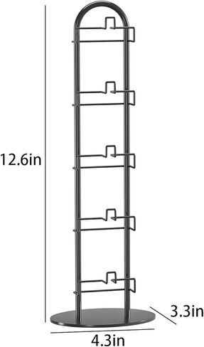 المنظم المعدني للنقامة الشمسية ، حامل نظارات ، حامل نظارات ، تخزين النظارات الشمسية ، إطار رف معدني لـ 5 أزواج (1 ، أسود) in Kuwait