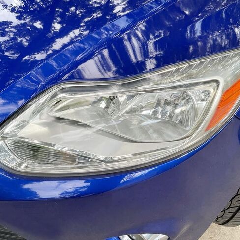 ECOTRIC Pair Headlights Assembly Compatible with 2012-2014 Ford Focus Head Lamps, Bulbs Include, Left+Right Chrome Housing Trim, Halogen Type in Saudi Arabia