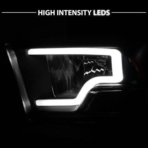 AmeriLite for 2009-2018 Dodge Ram 1500 2500 3500 Truck LED Bar Black Replacement Headlights Pair - Driver and Passenger Side in Kuwait