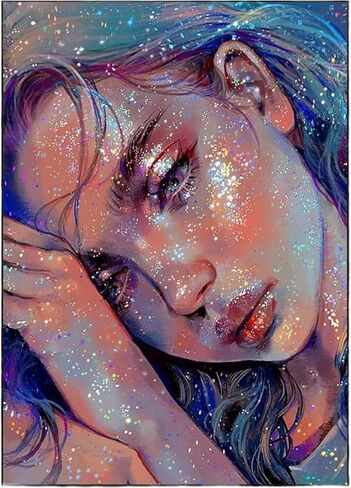 JININQ Diamond Art Painting Kits 5D DIY City Landscape Diamond Art Painting Kits for Adults Diamond Dots Diamond Art Kits Diamond Gem Art Crafts for Home Wall Decor DIY Gift-12x16inch (Blue Sky) in Kuwait