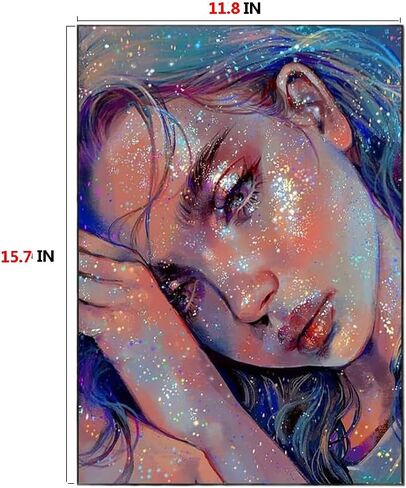 JININQ Diamond Art Painting Kits 5D DIY City Landscape Diamond Art Painting Kits for Adults Diamond Dots Diamond Art Kits Diamond Gem Art Crafts for Home Wall Decor DIY Gift-12x16inch (Blue Sky) in Kuwait