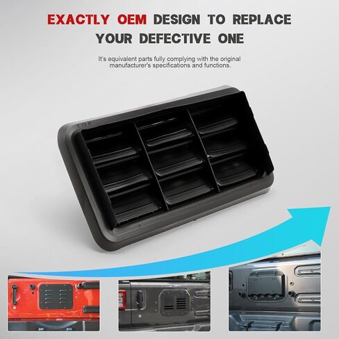 Rear Tailgate Air Vent Outlet Ventilation Net Fit for Wrangler JK 2010 2011 2012 2013 2014 2015 2016 2017 2018 in Saudi Arabia