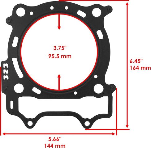 Caltric Cylinder Head Gasket Compatible with Yamaha YZ450F YZ 450F 2006 2007 2008 2009 in Saudi Arabia