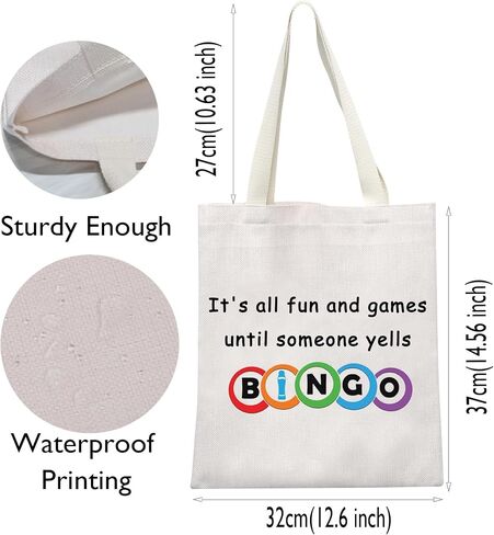 Bingo Lover Gambler Gift Bingo Makeup Bag Bingo Cosmetic Bag Organizer Pouch Bingo Player Gift in Saudi Arabia