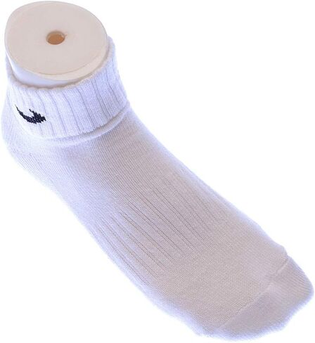 Nike Cushioned Ankle Socks (3 Pairs) - White/Black in Kuwait