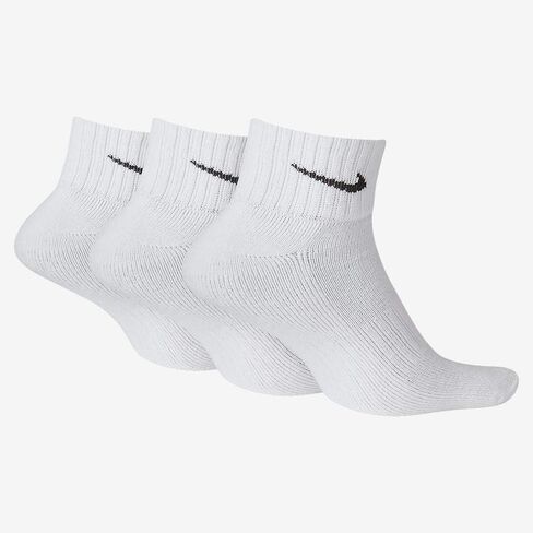 Nike Cushioned Ankle Socks (3 Pairs) - White/Black in Kuwait