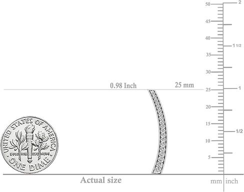 Dazzlingrock Collection 0.30 Cttw Round White Diamond Womens Curved Bar Climber Earrings 1/, Available in 10K/14K/18K Solid Gold in Kuwait