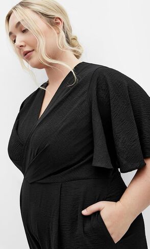 City Chic Women’s Pleze Suituit - Braelynn V Neck in Saudi Arabia