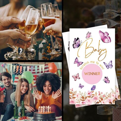 50 حزمة من لعبة استحمام الطفل للخدش، بطاقة خدش للأطفال الآيس كريم لألعاب اليانصيب لحفلة عيد ميلاد الطفل، حفلة كشف الطفل، إعلان الحمل، نشاط وفكرة استحمام الطفل in Kuwait