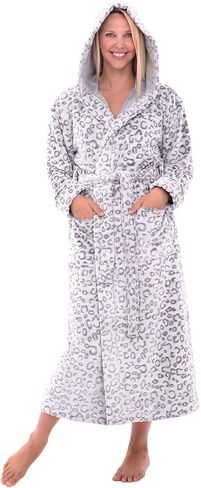 Alexander Del Rossa Women's Plush Fleece Robe with Hood, Warm Bathrobe 3X-4X Bengal Tiger Limited Edition (A0116A134X) in Saudi Arabia