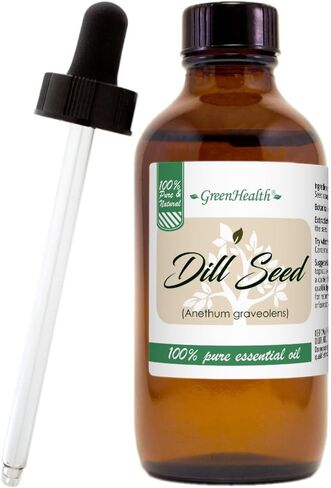 بذور الشبت - 4 فلوريدا أوقية (118 مل) زجاجة زجاجية ث/زجاج الزجاج - 100 ٪ زيت أساسي نقي - GreenHealth in Saudi Arabia