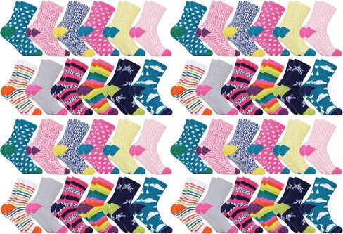 Yacht & Smith 48 PAIRS Womens Wholesale Bulk Warm And Cozy Fuzzy Socks, Colorful Winter Sock in Saudi Arabia