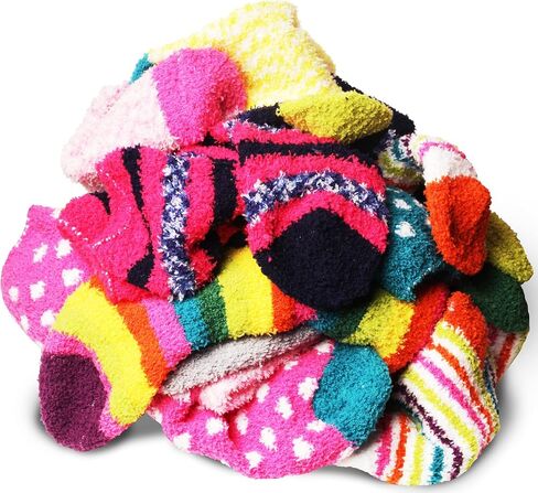 Yacht & Smith 48 PAIRS Womens Wholesale Bulk Warm And Cozy Fuzzy Socks, Colorful Winter Sock in Saudi Arabia