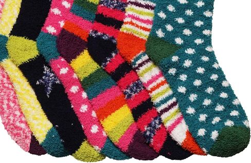 Yacht & Smith 48 PAIRS Womens Wholesale Bulk Warm And Cozy Fuzzy Socks, Colorful Winter Sock in Saudi Arabia