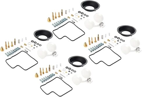 4 Sets Motorcycle Carburetor Repair Kit Diaphragm Float Compatible V45 700 VF750S VF750F Universal in Kuwait