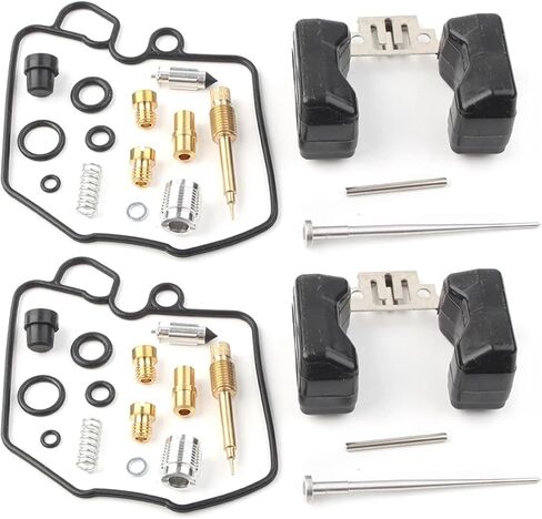 2 Sets Motorcycle Carburetor Cards Rebuild Repair With Float Kit Compatible CX500 GL500 1978 1979 GX GL 500 Universal in Kuwait
