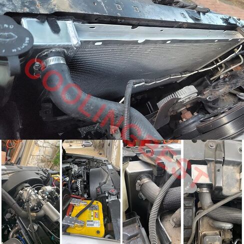 Aluminum Radiator for 1994-2000 Chevy/GMC C1500 C2500 C3500 K1500 K2500 K3500 Suburban Tahoe Yukon Truck 5.7 7.4 V8, 3 Row Crossflow Radiators Electric Fan Shroud Thermostat Kit Combo in Kuwait