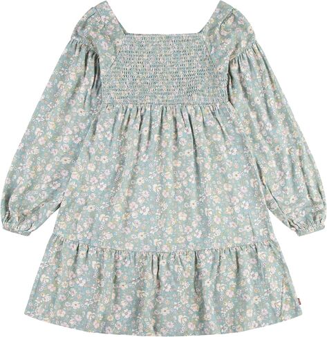 Levi's Girls' Long Sleeve Smocked Dress in Saudi Arabia