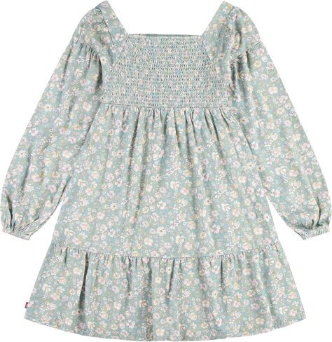Levi's Girls' Long Sleeve Smocked Dress in Saudi Arabia
