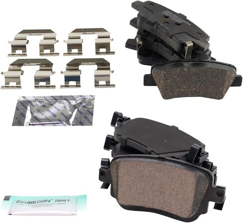 TRQ Brake Pads Ceramic Compatible with 2016-2019 Hyundai Sonata 2016-2020 Kia Optima 2017-2019 Soul 2017 Soul EV in Saudi Arabia
