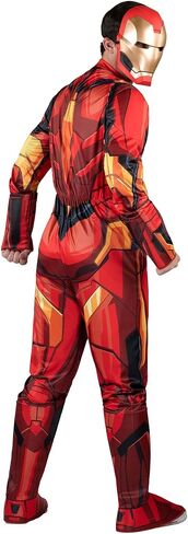 MARVEL Adult Iron Man Costume - Padded Jumpsuit and 3D Plastic Mask in Saudi Arabia