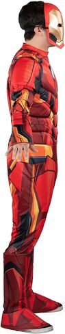 MARVEL Adult Iron Man Costume - Padded Jumpsuit and 3D Plastic Mask in Saudi Arabia