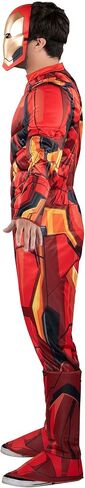MARVEL Adult Iron Man Costume - Padded Jumpsuit and 3D Plastic Mask in Saudi Arabia