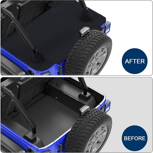 تغطية لـ JK Unlimited 4 Door ، و Cargo Trunk Tailgate Cover JK Accessories متوافقة مع 2007-2018 JKU 4 DOOR in Saudi Arabia