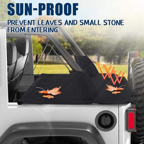 تغطية لـ JK Unlimited 4 Door ، و Cargo Trunk Tailgate Cover JK Accessories متوافقة مع 2007-2018 JKU 4 DOOR in Saudi Arabia